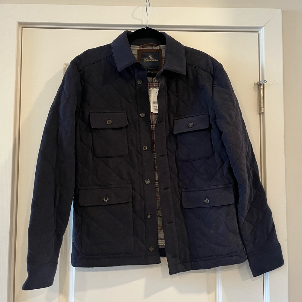 Brooks Brothers Navy Quilted Field Jacket